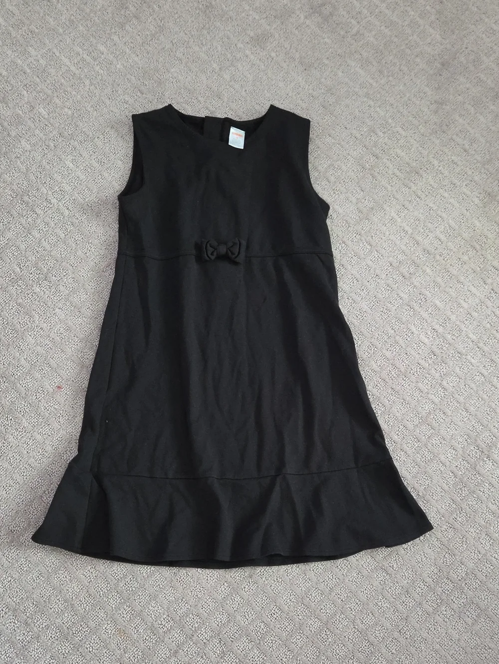 Gymboree Girls' Black Sleeveless Formal Dress with Bow Accent